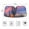 YYZZH Cactus Sunset Arizona Desert Car Windshield Sun Shade Block