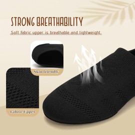 Uonpie Ballet Practice Dancing Shoes for Girls/Lttle Kid/Big Kid, Split Suede Sole, Black,1M