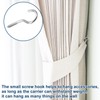 Batheidon Pack of 20 stainless steel screw hooks, rust-proof hooks