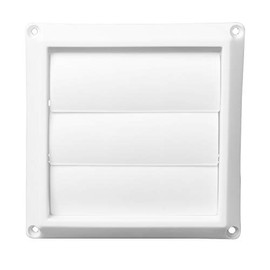 Dryer Vent Cover Outdoor 4 Inch Hood, Louvered Dryer Vent Cover, Stops Birds Nesting In Bathroom Exhaust Vents Pipe (6'' x 6 '')