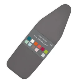 Encasa Homes Ersatzbügeltischbezug mit extra dickem 4-mm-Filzpolster - Grau - einfarbig Baumwolle, elastisch, (Passt zu Mittel Standardbrettern von 114 x 35 cm) Wärmereflektierend