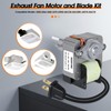 Upgraded Bathroom Exhaust Fan Motor and Blade Kit, 80 CFM