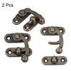 sourcing map Antique Vintage Lock Clasp Right Latch Hook Hasp