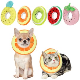 SCHIB Collar de Recuperación para Gatos y Perro, Collares Ajustables para Gato, Collares De Isabelino para Recuperación Post Cirugía Evitar Mordida y Arañazo (Naranja