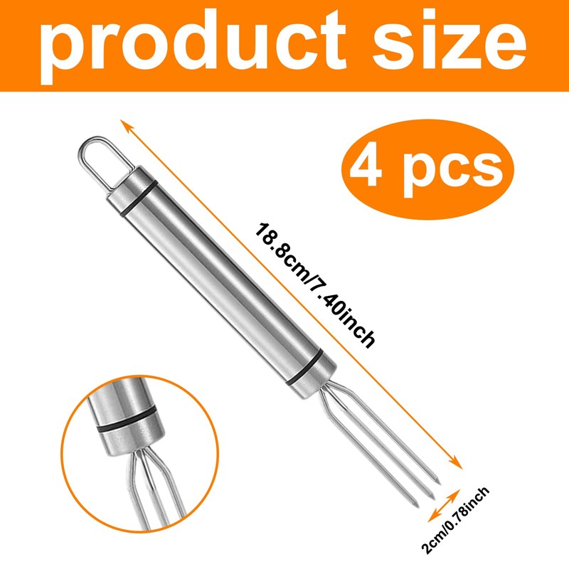 4 Pcs Corn On The Cob Skewers, Corn Cob Holders,