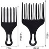2 Pcs Afro Comb for Curly Hair, Plastic Wide Teeth