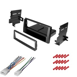 CACHÉ KIT2075 Bundle with Car Stereo Installation Kit for Toyota 2003 – 2009 4Runner Sport Edition WithRDS – in Dash Mounting Kit, Harness for Single Din Radio Receiver (3 Item)