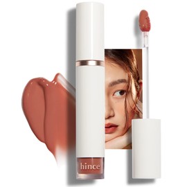 HINCE Mood Enhancer Water Liquid Glow - Non-Sticky & Waterproof Lip Stain for Women - Long Wearing Lip Gloss for Natural and Glass Glow - Moisturizing Liquid Makeup, 0.16 fl.oz. (RARE MOMENT)