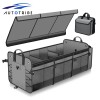VEHITO Universal Gray Waterproof Car Trunk Storage Organizer &3compartments