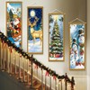 4 Packs Christmas Banners Porch Signs (A)