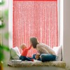 TRIXES String Dew Drop Curtain -Glitter Thread Red- Door or