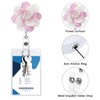 Soleebee Key Fob, Extendable, Resin Flowers ID, JoJo Retractable ID