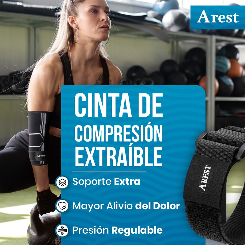AREST Elbow Support with Compression Band - Compression Elbow Bandage