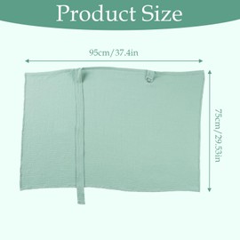 Nursing Cover, Breastfeeding Cover Up, Breast Feeding Cover for Mum, Breathable Soft Cotton Nursing Covers Infant Car Seat Blanket and Stroller Coverall (Geen)