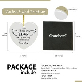 Sympathy Gifts for Loss of Loved One, Memorial Gifts, Grief Ceramic Christmas Ornament Bereavement Gifts Idea Condolence Remembrance Gifts for Loss of Mom Dad Friend Son Daughter Dog