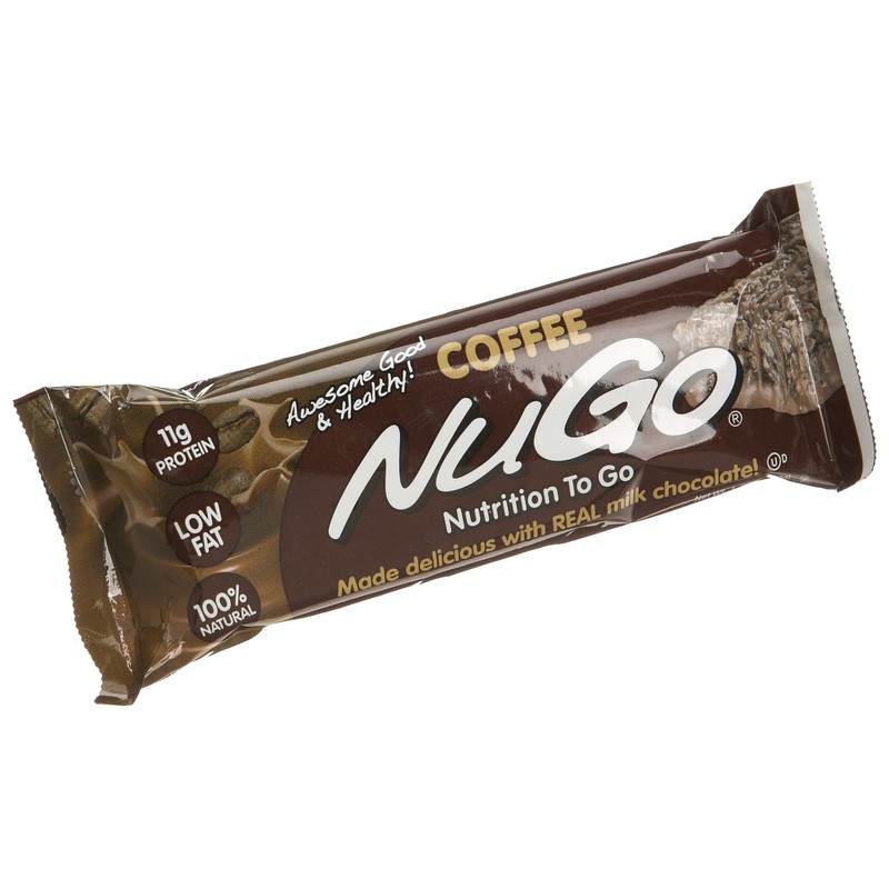 NuGo Protein Bar, Coffee, 11g Protein, Gluten Free, 15 Count