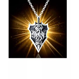 Fashion Jewelry VIKING DRAGON ARROWHEAD CELTIC WEAPON SYMBOL German Silver Pendant 20" Necklace