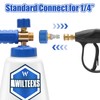 WILTEEXS Snow Foam Lance 1/4” Quick Connect, Adjustable Foam Cannon