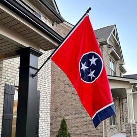 ZEKVY Embroidered Tennessee Flag 3x5 Outdoor Made in USA - Double Sided Heavy Duty Vivid Color TN State Flags with 2 Brass Grommet
