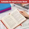 KICNIC Big Red Fabric Book Cover for Hardcover, 9x11 Inch,