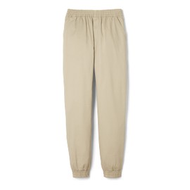 French Toast Boys' Little Pull-on Twill Jogger Pants, Khaki, 6
