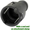 AERZETIX - C66182 - Coolant flange with gasket and clamp