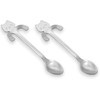 AKORD Tea Hanging Cup Spoon, 304 Stainless Steel, Silver, 11.8cm