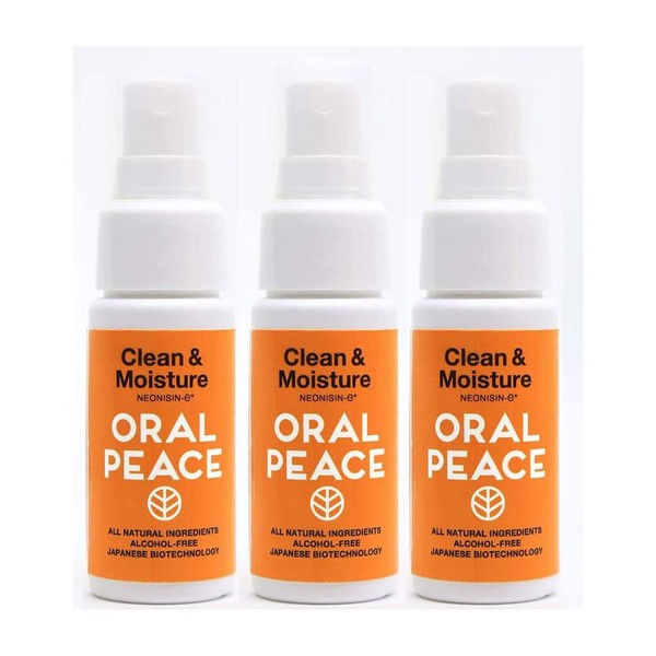 【まとめ買い】オーラルピース クリーン&モイスチュア スプレー30ml オレンジ 3本セット