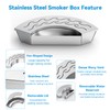 Charkettle Stainless Steel BBQ Smoker Box, Stronger Smoky Flavor Wood