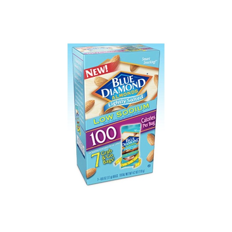 Blue Diamond Almonds, Roasted Salted, 1.5-Ounce Packages (Pack of 24)