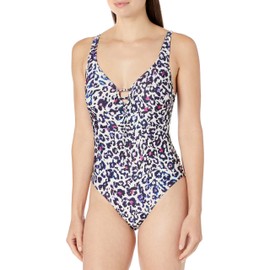 Fantasie Women's Bonito Underwire V-Neck Light Control Swimsuit Amethyst