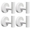 4 Pack Towel Hooks Bathroom Wall Hook Holder Stainless Steel