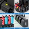 Switch & Switch 有機EL ジョイコン 充電スタンド Switchドックと一体型 KDD Joy Con