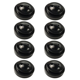 Zigvert 8 Pack Miniature Two Hole Flag Stand Base, Twin Desk Flag Holder, Mini Flag Stand, Two Hole Black Base For 4"x6" 5"x8" Stick Desk Flags, Flag Holders for Almost All