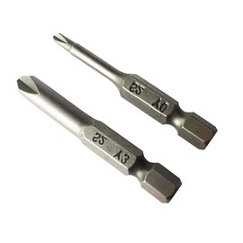 4-Piece Tri Wings Screwdriver Bit Set Y0 (3 mm) Y1 (4 mm) Y2 (5 mm) Y3 (6 mm) Multifunctional Magnetic Y Type Tips Screwdriver Bits