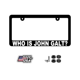 BLVD WHO IS JOHN GALT?  License Plate Frame
