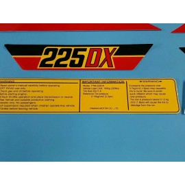 YAMAHA YTM225DX TRI-MOTO 1983 DECAL GRAPHIC SET (*#Y15)