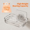 Bar Soap Dish 2 Pack,Self Draining Soap Holder for Shower,Wall