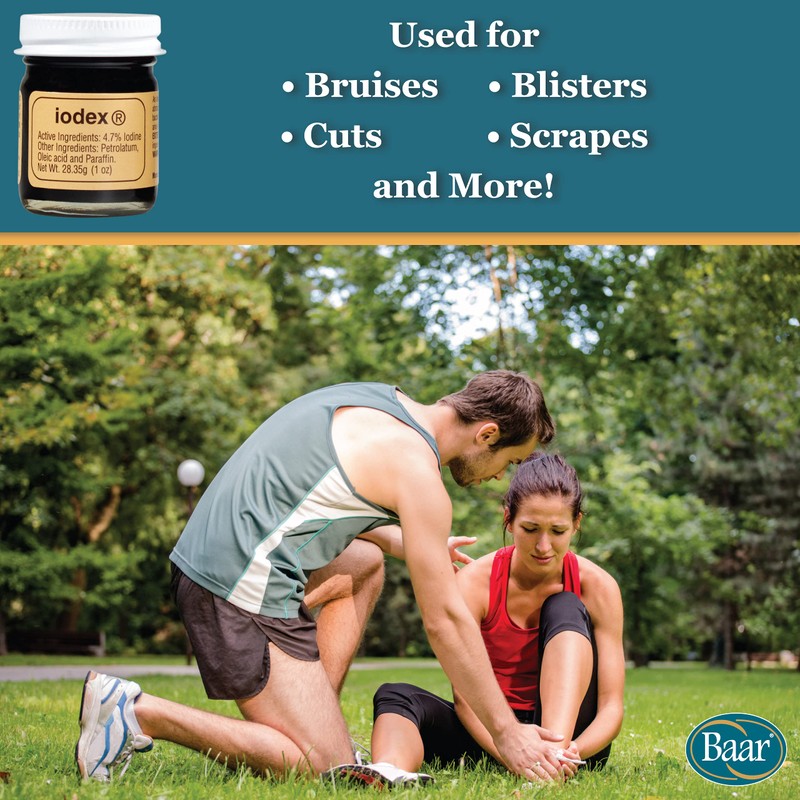 Baar Iodex, Regular, Topical Ointment, 1-Ounce Jar