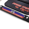 Haiti Flag Domed Carbon Look License Plate Frame -US Size-