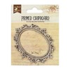 Little Birdie Primed Chipboard 1pc - Oval Frame