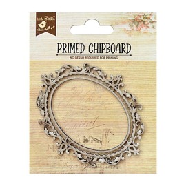 Little Birdie Primed Chipboard 1pc - Oval Frame