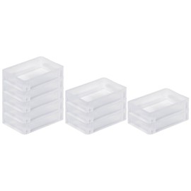 PROREGAL SuperSparSet 10 x Transparent Euro Containers BasicLine with Closed Handle H x W x D 7 x 20 x 30 cm 2.9 Litres Euro Box, Transport Box, Transport Container, Stacking Container