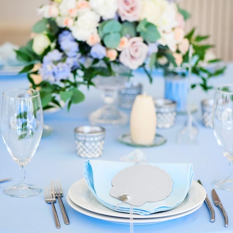 Resurhang 100 Set Oyster Place Card Beach Wedding Place Card