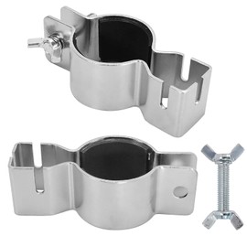 2 Pcs Adjustable Upright Clamp For Upright Clamp For Hanging Accessories for Weddings, Banquets And Events, Works With 1.5" Diam. Or 2" Diam