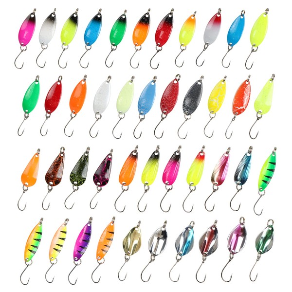 Spinner Blinker Set, 43 Pieces Trout Bait, Spoons Trout Set