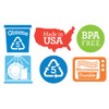 Preserve Food Storage Container, Set of 2, Aqua Blue