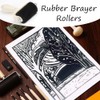 3 Pcs Rubber Brayer Rollers Ink Applicator Printmaking Art Craft