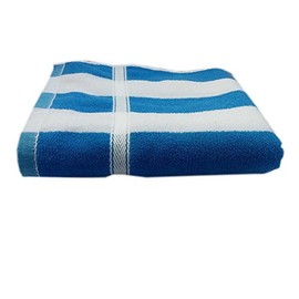 Soft Bath Towels, Cotton, Keeps You Fresh, Lite Weight Towels (Size: 28 X 56 inch_Blue & White)