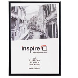 Aluminium-Bilderrahmen Clip-in/PAAFA4B-BLK DIN 44 schwarz